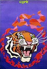 tiger in flaming ring - jodlowski