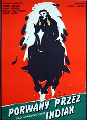 poster blue bird, porwany przez indian, danka