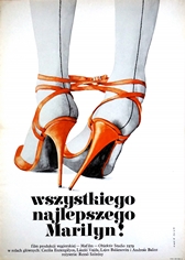 poster wszystkiego najlepszego marilyn, maria ekier