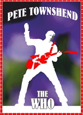 poster pete townshend, the who, miroslaw-lakomski