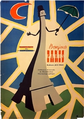 poster bojour paris, hanna-goslawska, haga