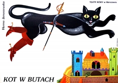 poster kot w butach, puss in boots marcin-stajewski