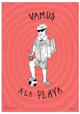 poster vamos-ala-playa, michal-kokerski