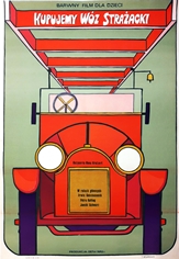 poster we buy a fire truck, kupujemy woz strazacki, jacek neugebauer