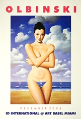 poster international art basel miami, rafal olbinski