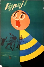 plakat typuj-sezon-wiosenny-totalizatora-sportowego-otwarty, jan-slomczynski