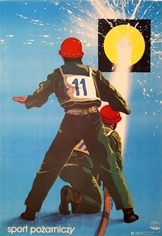 poster sport pozarniczy, maciej-kalkus