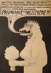 poster male hunt, polowanie na mczyzne, franciszek-starowieyski