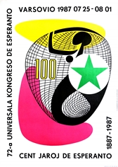 poster 72-a Universala Kongreso de Esperanto, kasprzyk, zamecznik